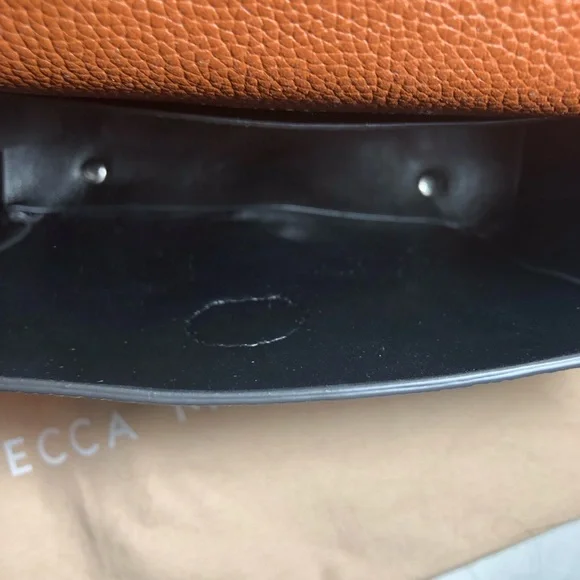 Rebecca Min off crossbody bag. Brown pebbled leather. Dust bag included. - Picture 5 of 6